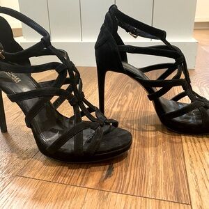 Michael Kors 7.5 strap sued heels lightly wore.  Purchased at Nordstrom